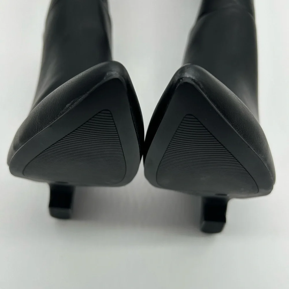 Worthington Wor Shari Vegan Black Knee-High Boots | Size 6.5M | New in Box